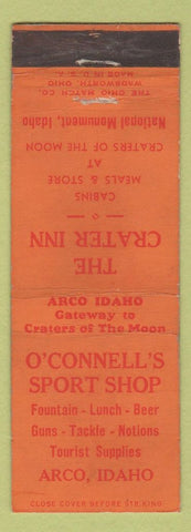 Matchbook Cover - O'Connell's Sport Shop Arco ID WEAR