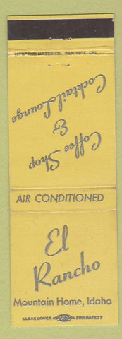 Matchbook Cover - El Rancho Coffee Shop Mountain Home ID