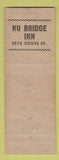 Matchbook Cover - Nu Bridge Inn Oakland CA WORN