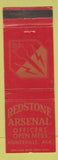 Matchbook Cover - Redstone Arsenal Officers Mess Huntsville AL