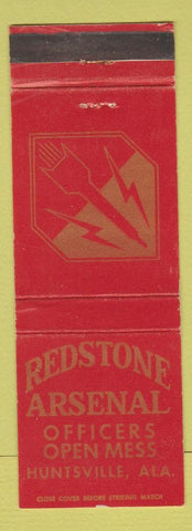 Matchbook Cover - Redstone Arsenal Officers Mess Huntsville AL