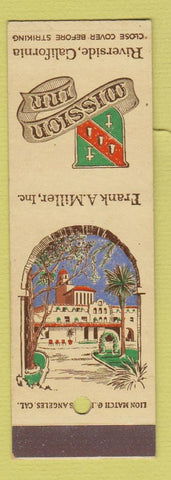 Matchbook Cover - Mission Inn Riverside CA SAMPLE
