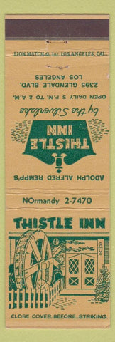 Matchbook Cover - Thistle Inn Los Angeles CA