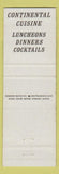 Matchbook Cover - Coq D Or San Francisco CA WEAR