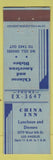 Matchbook Cover - China Inn Los Angeles CA CROWN
