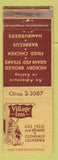 Matchbook Cover - Village Inn Restaurant Glendale CA WEAR