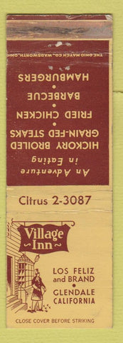 Matchbook Cover - Village Inn Restaurant Glendale CA WEAR