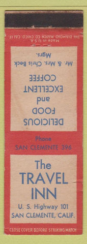 Matchbook Cover - The Travel Inn San Clemente CA Low phone #