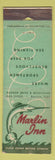 Matchbook Cover - Marlin Inn San Diego CA WEAR