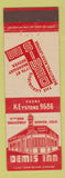 Matchbook Cover - Demis Inn Denver Colorado