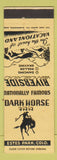 Matchbook Cover - Dark Horse Inn Estes Park Colorado