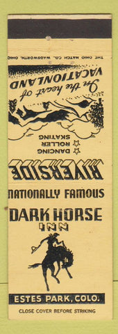 Matchbook Cover - Dark Horse Inn Estes Park Colorado