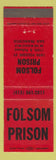 Matchbook Cover - Folsom Prison San Francisco CA