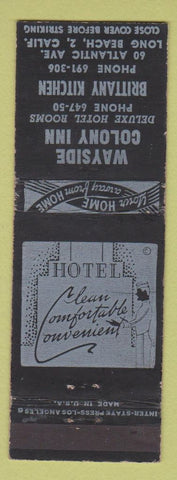 Matchbook Cover - Sayside Colony Inn Long Beach CA Brittany Kitchen