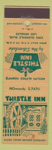 Matchbook Cover - Thistle Inn Los Angeles CA WEAR