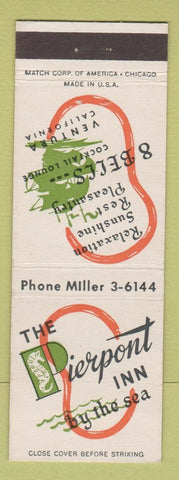 Matchbook Cover - Pierpont Inn Ventura CA #2 WHITE
