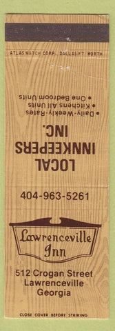 Matchbook Cover - Lawrenceville Inn GA