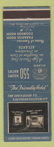 Matchbook Cover - Henry Grady Hotel Atlanta GA