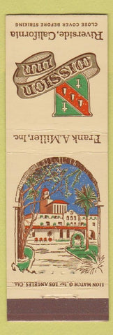 Matchbook Cover - Mission Inn Riverside CA