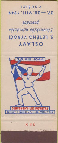 Matchbook Cover - Slovakian 1949 Uprising Celebration