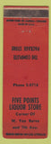 Matchbook Cover - Five Points Liquor Store Phoenix AZ WEAR