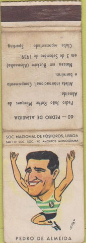Matchbook Cover - Pedro De Almedia Olympics Portugal POOR