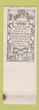 Matchbook Cover - DX Ranch Inn Sacramento Pass NV WEAR