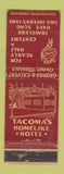 Matchbook Cover - The Tacoma Hotel WA WEAR