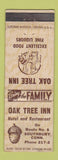 Matchbook Cover - Oak Tree Inn Southbury CT WEAR