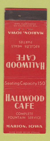 Matchbook Cover - Hollywood Cafe Marion IA