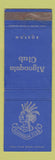 Matchbook Cover - Algonquin Club Boston MA WEAR