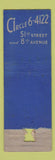 Matchbook Cover - Nicky Blair's Carnival Hotel Capitol New York City POOR girlie