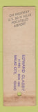 Matchbook Cover - The 30 Club Pocatello ID