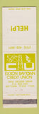 Matchbook Cover - Exxon Baytonn Credit Union Baytown TX