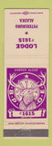 Matchbook Cover - Elks Lodge Petersburg AK