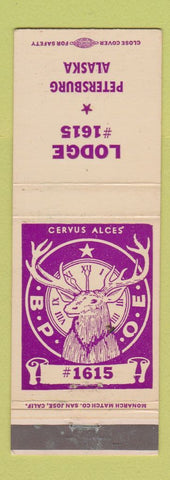 Matchbook Cover - Elks Lodge Petersburg AK