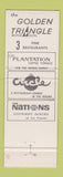 Matchbook Cover - Golden Triangle Motor Hotel Norfolk VA