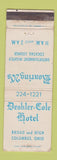 Matchbook Cover - Deshler Cole Hotel Columbus OH