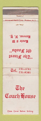 Matchbook Cover - The Coach House Ravena NY WORN