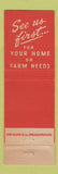 Matchbook Cover - Arthur Clarke Hardware Barnstable MA