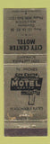 Matchbook Cover - City Center Motel Mauston WI WEAR