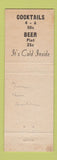 Matchbook Cover - PM Lounge bar Phoenix AZ
