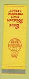Matchbook Cover - Beve Weaver State President 1976 VFWA CA? VFW