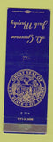 Matchbook Cover - Lieutenant Governor Jack Murphy ID Idaho