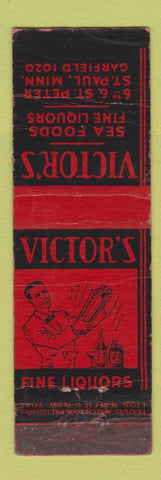 Matchbook Cover - Victor's Restaurant St Paul MN feature WEAR
