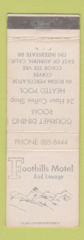Matchbook Cover - Foothills Motel Auburn CA