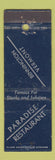 Matchbook Cover - Paradise Restaurant Bennington VT WORN
