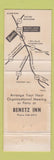 Matchbook Cover - Benetz Inn Quakertown PA WORN
