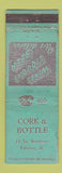 Matchbook Cover - Cork & Bottle Palatine IL low phone # WORN