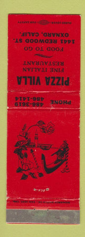Matchbook Cover - Pizza Villa Oxnard CA WEAR
